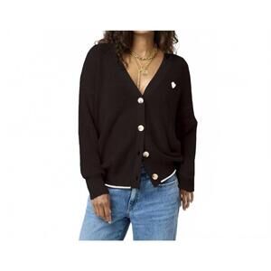NEW KERRI ROSENTHAL slouchy cardigan in black